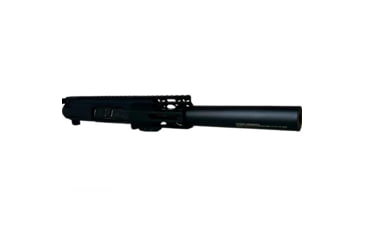 Image of Moriarti OpticsPlanet Exclusive Pistol Upper Receiver, AR-9mm, 4.5in,Straight, 1-10 Twist, 1/2x36, 4in Diamond Cut MLOK Slim Profile, Black, MAR-9MM-4-7-SLICK