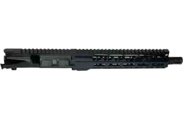 Image of Moriarti Upper Receiver with Flash Hider, AR-15, 5.56 Nato, 10.5 inch Barrel, Government Contour, Carbine Length, 1x7 Twist, 1/2X28 Thread, M-LOK Handguard, A2 Flash Hider, Hardcoat Anodized, Black, MAR-556-10-A2
