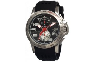 Image of Morphic 0401 M4 Series Mens Watch, Black Dial w/ Black Silicone Band, Stainless Steel Case MPH0401