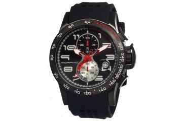 Image of Morphic 0403 M4 Series Mens Watch, Black Dial w/ Black Silicone Band, Black Stainless Case MPH0403