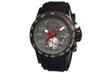 Image of Morphic 0404 M4 Series Mens Watch, Grey Dial w/ Black Silicone Band, Black Stainless Case MPH0404