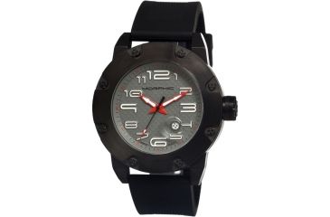 Image of Morphic 0802 M8 Series Mens Watch, Grey Dial w/ Black Silicone Band, Black Stainless Case MPH0802