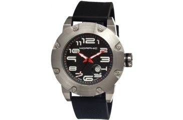 Image of Morphic 0803 M8 Series Mens Watch, Black Dial w/ Black Silicone Band, Stainless Steel Case MPH0803