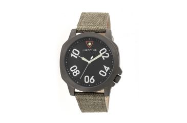 Image of Morphic 4102 M41 Series Mens Watch, Olive Dial, 44mm, Dark Gray Case MPH4102