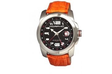 Image of Morphic M14 Series Mens Watch, Black-Silver-Orange MPH1403