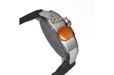 Image of Morphic M24 Series Watch,Black Silicone Band, Orange Bezel,Black Analog Dial,Strap Buckle MPH2404