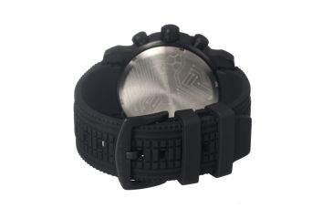 Image of Morphic M26 Series Watch,Black Silicone Band,Red Hand,Black Bezel,White Analog Dial,Strap Buckle MPH2604