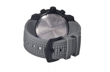 Image of Morphic M26 Series Watch,Grey Silicone Band,Red Hand,Black Bezel,Grey Analog Dial,Strap Buckle MPH2606