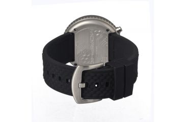 Image of Morphic M29 Series Watch,Black Silicone Band,Red Hand,Silver Bezel,Black Analog Dial,Strap Buckle MPH2902