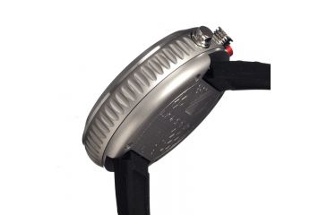Image of Morphic M29 Series Watch,Black Silicone Band,Red Hand,Silver Bezel,White Analog Dial,Strap Buckle MPH2901