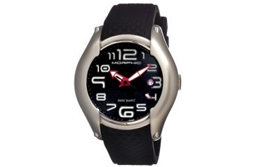 Image of Morphic M3 Series Mens Watch, Black-Grey-Black-Red MPH0301