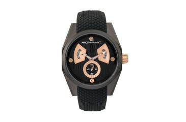 Image of Morphic M34 Series Watch w/ Day/Date - Mens, Black/Rose Gold, One Size, MPH3407