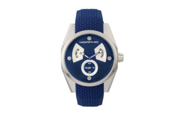 Image of Morphic M34 Series Watch w/ Day/Date - Mens, Silver/Blue, One Size, MPH3409