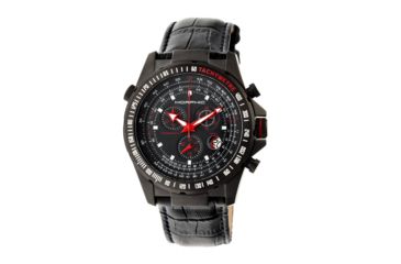 Image of Morphic 3605 M36 Series Mens Watch, 44mm, Black Strap, Obsidian Dial MPH3605