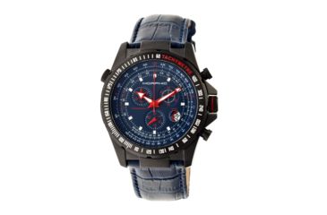 Image of Morphic 3606 M36 Series Mens Watch, 44mm, Blue Strap, Navy Blue Dial MPH3606