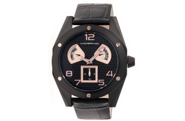 Image of Morphic M42 Series Men's Watches, Black Case, Black/Rose Dial MPH4206