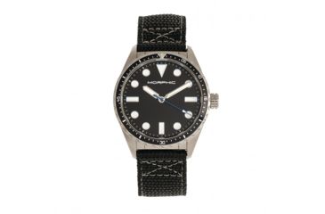 Image of Morphic M69 Series Canvas-Band Watch, Silver/Black, One Size, MPH6902