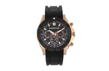 Image of Morphic M75 Series Tachymeter Strap Watch w/ Day-Date, Rose Gold/Black, One Size, MPH7505