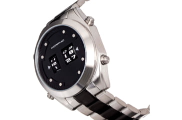 Image of Morphic M76 Series Drum-Roll Bracelet Watch, Silver/Black, One Size, MPH7607