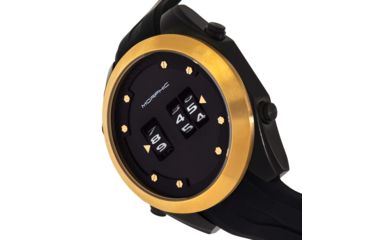 Image of Morphic M76 Series Drum-Roll Strap Watch, Black/Gold, One Size, MPH7604