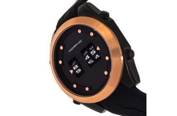 Image of Morphic M76 Series Drum-Roll Strap Watch, Black/Rose Gold, One Size, MPH7605