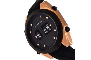 Image of Morphic M76 Series Drum-Roll Strap Watch, Rose Gold/Black, One Size, MPH7603