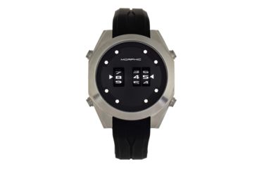 Image of Morphic M76 Series Drum-Roll Strap Watch, Silver/Black, One Size, MPH7601