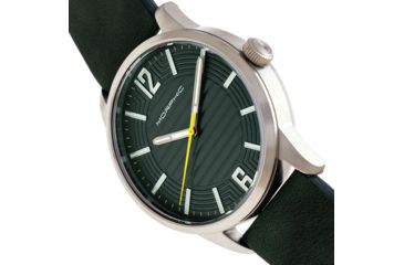 Image of Morphic M77 Series Leather-Band Watch, Green, One Size, MPH7704