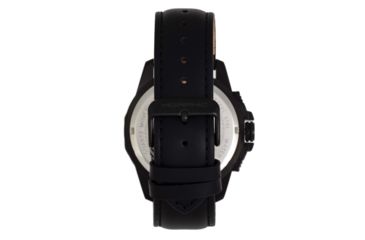 Image of Morphic M82 Series Chronograph Leather-Band Watch w/Date, Black, One Size, MPH8205