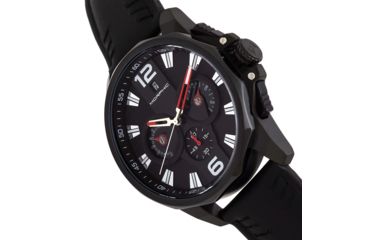 Image of Morphic M82 Series Chronograph Leather-Band Watch w/Date, Black, One Size, MPH8205