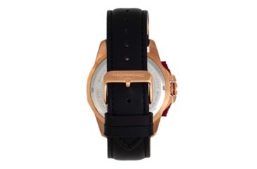 Image of Morphic M82 Series Chronograph Leather-Band Watch w/Date, Rose Gold/Black, One Size, MPH8204