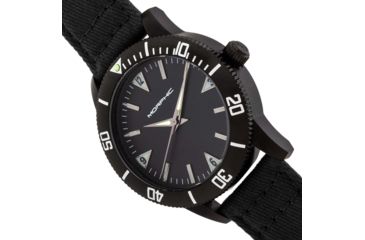 Image of Morphic M85 Series Canvas-Overlaid Leather-Band Watch, Black, One Size, MPH8502