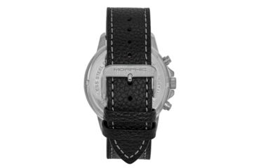 Image of Morphic M86 Series Chronograph Leather-Band Watch, Silver/White, One Size, MPH8601