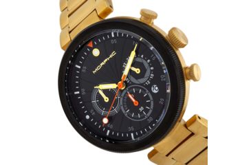 Image of Morphic M87 Series Chronograph Bracelet Watch w/Date, Gold/Black, One Size, MPH8705