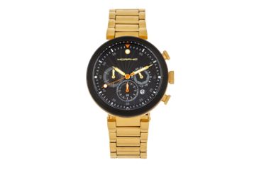 Image of Morphic M87 Series Chronograph Bracelet Watch w/Date, Gold/Black, One Size, MPH8705