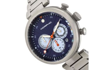 Image of Morphic M87 Series Chronograph Bracelet Watch w/Date, Silver/Blue, One Size, MPH8703