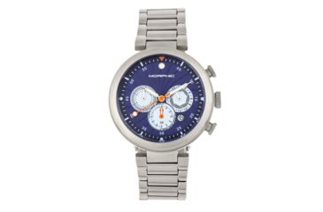 Image of Morphic M87 Series Chronograph Bracelet Watch w/Date, Silver/Blue, One Size, MPH8703