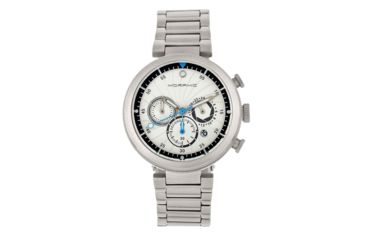 Image of Morphic M87 Series Chronograph Bracelet Watch w/Date, Silver/White, One Size, MPH8701