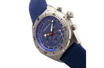 Image of Morphic Mens M53 Series Leather-Band Watch, Blue, MPH5303