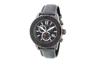 Image of Morphic M51 Series Chronograph Leather-Band Watch w/Date, Grey, MPH5106