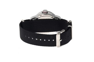 Image of EB101 Edinburgh Mens Watch, black Band, Black Bezel, White Markers, Black Dial