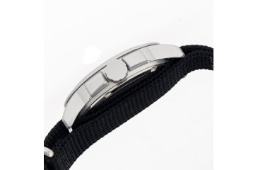 Image of EB101 Edinburgh Mens Watch, black Band, Black Bezel, White Markers, Black Dial