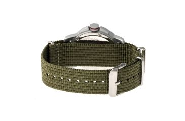 Image of EB103 Edinburgh Mens Watch, olive Band, Olive Bezel, Black Markers, White Face