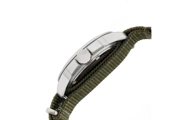 Image of EB103 Edinburgh Mens Watch, olive Band, Olive Bezel, Black Markers, White Face
