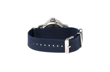 Image of EB104 Edinburgh Mens Watch, navy Band, Blue Bezel, Black Markers, White Face