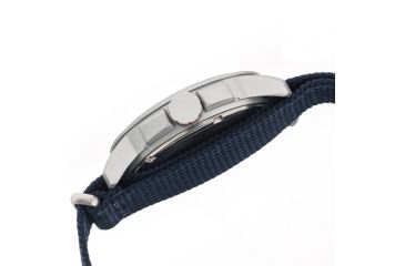Image of EB104 Edinburgh Mens Watch, navy Band, Blue Bezel, Black Markers, White Face