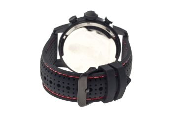 Image of MOS La104 Los Angeles Mens Watch, 47mm, Black Strap, Red/Black Dial MOSLA104