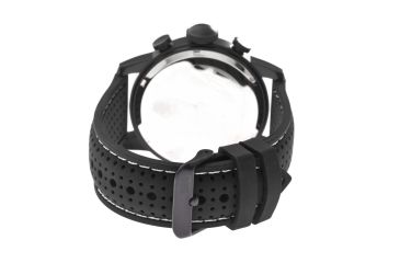 Image of MOS La101 Los Angeles Mens Watch, 47mm, Black Strap, White/Black Dial MOSLA101