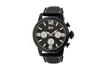 Image of MOS La101 Los Angeles Mens Watch, 47mm, Black Strap, White/Black Dial MOSLA101