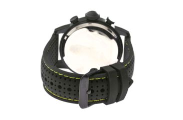 Image of MOS La102 Los Angeles Mens Watch, 47mm, Black Strap, Yellow/Black Dial MOSLA102